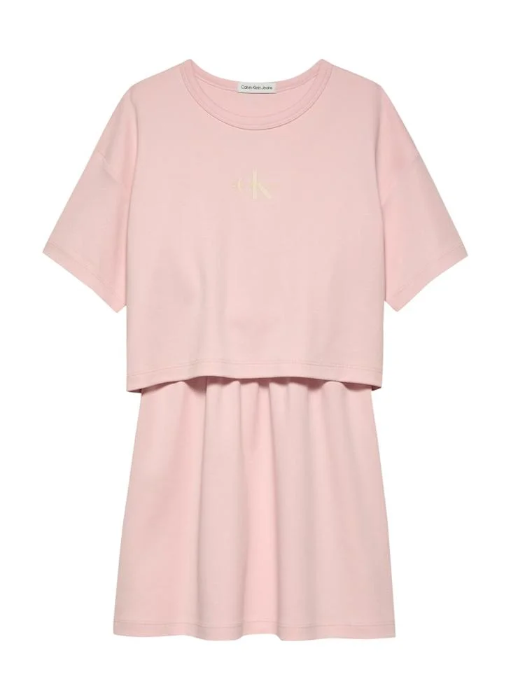 Calvin Klein Jeans LAYERED T-SHIRT SS DRESS
