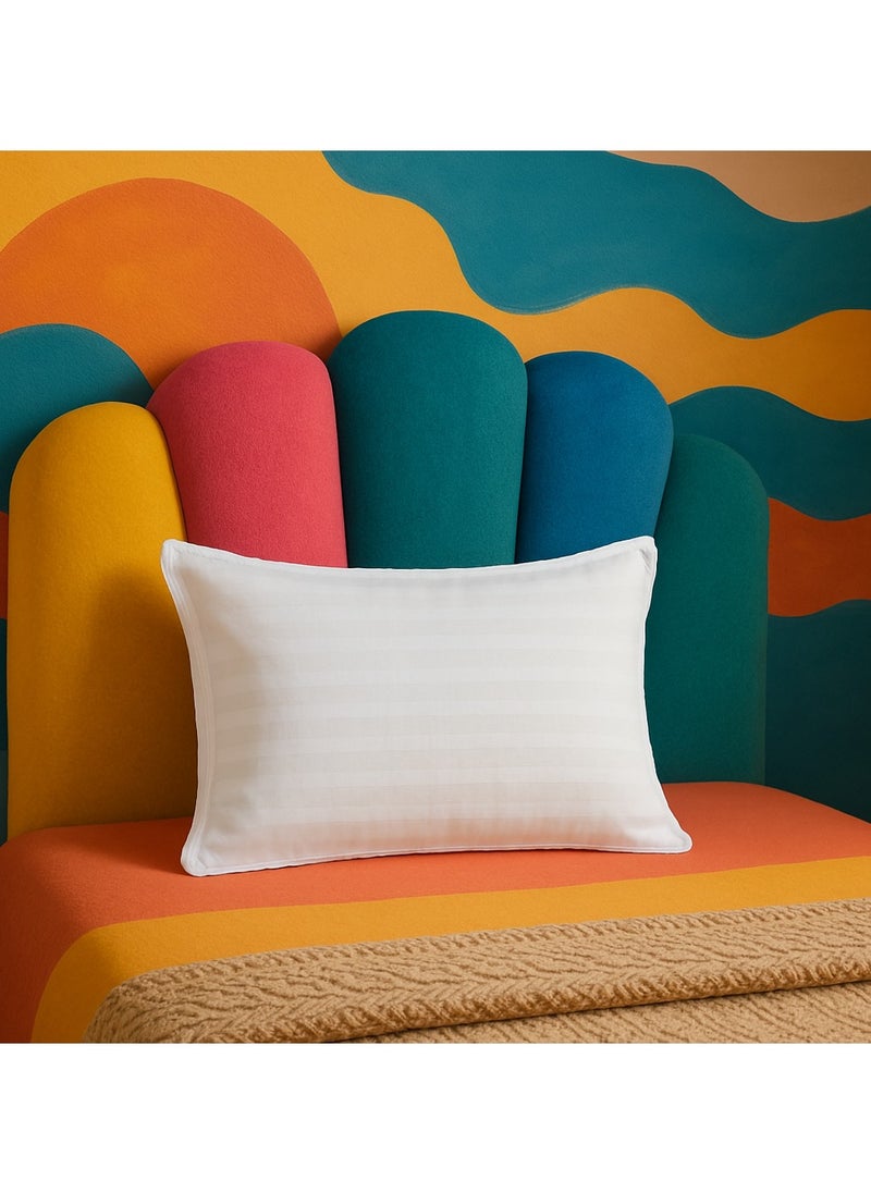 Generic Pillow, Hotel Bed Pillow for Kids for Sleeping, Soft and Comfortable, Microfiber Filling, 38 × 58 cm  - Image 3