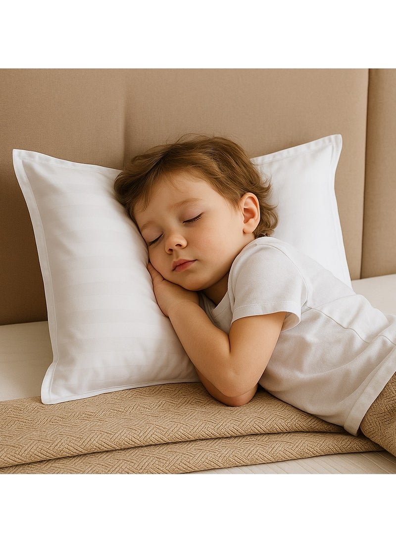 Generic Pillow, Hotel Bed Pillow for Kids for Sleeping, Soft and Comfortable, Microfiber Filling, 38 × 58 cm  - Image 2