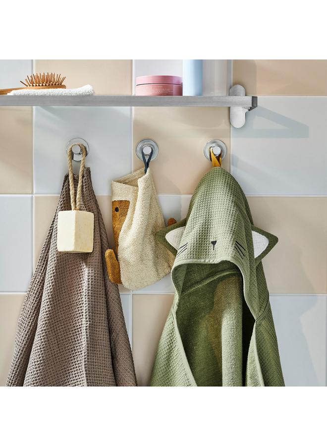 erorex Baby towel with hood, green, 60x125 cm - Image 4