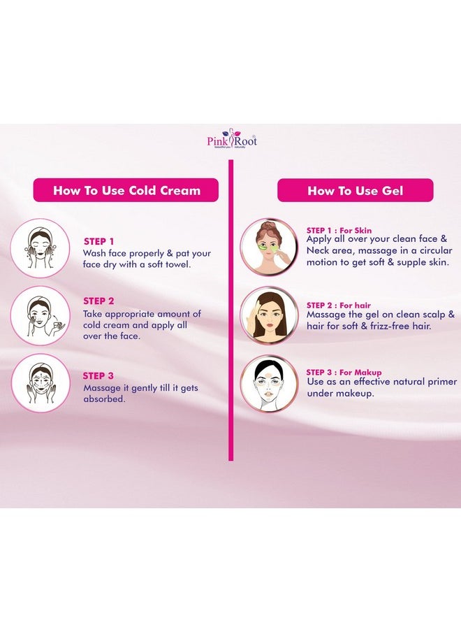 Pink Root - Pink Root Charcoal Gel 500gm with Honey Almond Cold Cream 500gm - Image 1