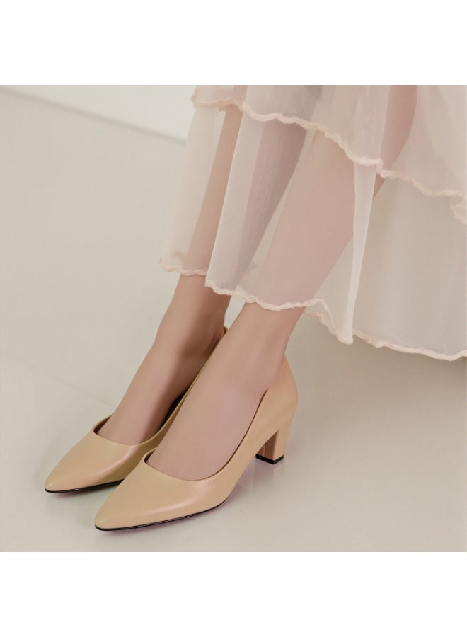 SD.Felano Women's High Heels Pumps Shoes | Closed Toe, Dress Slip-On Heels for Girls & Ladies | Mattee Women's Fashion High Heels for Party Bride Wedding Dress Platform Shoes - Image 2