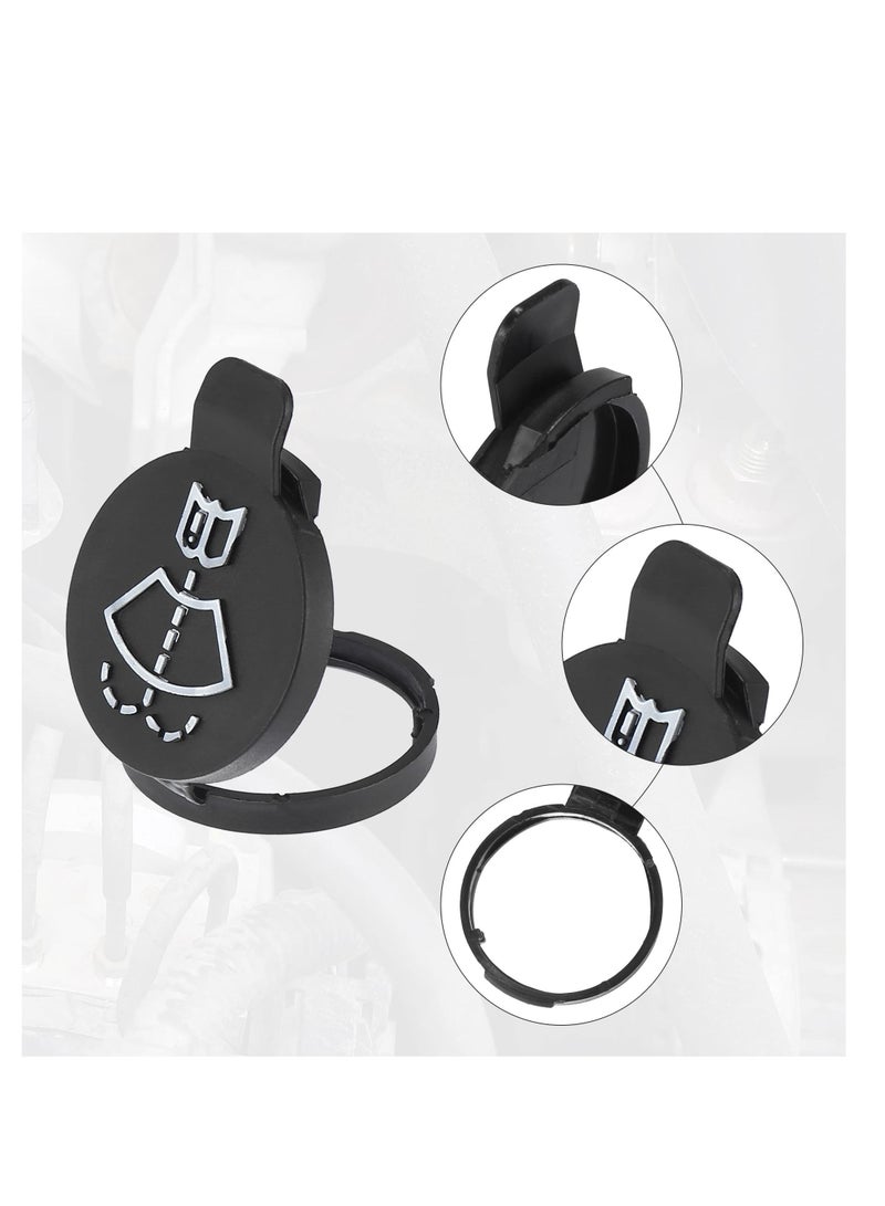 Y&D Windshield Wiper Washer Fluid Reservoir Tank Bottle Cap - Replacement for Chevrolet Buick LaCrosse Cadillac CTS Pack of 1 Black (Exact Fit)  - Image 4