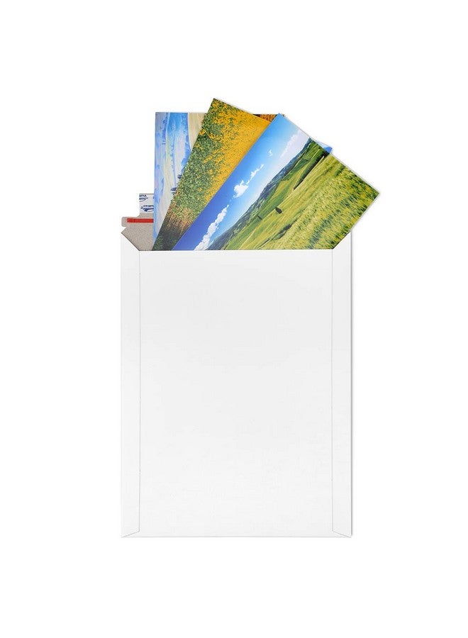 ValBox 9X11.5 Self Seal Photo Document Mailers 25 Pack Stay Flat White Cardboard Envelopes 9.25 X 11.75 Inches - Image 3