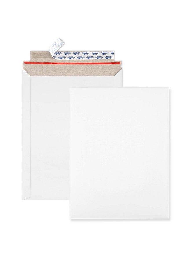 ValBox 9X11.5 Self Seal Photo Document Mailers 25 Pack Stay Flat White Cardboard Envelopes 9.25 X 11.75 Inches - Image 1