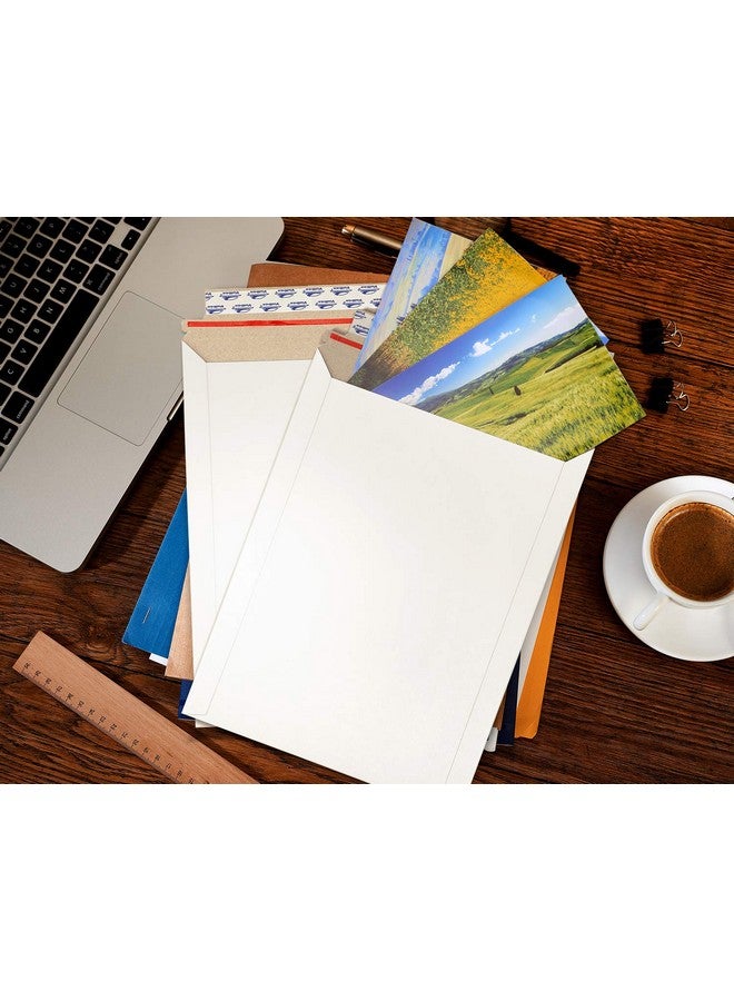 ValBox 9X11.5 Self Seal Photo Document Mailers 25 Pack Stay Flat White Cardboard Envelopes 9.25 X 11.75 Inches - Image 5