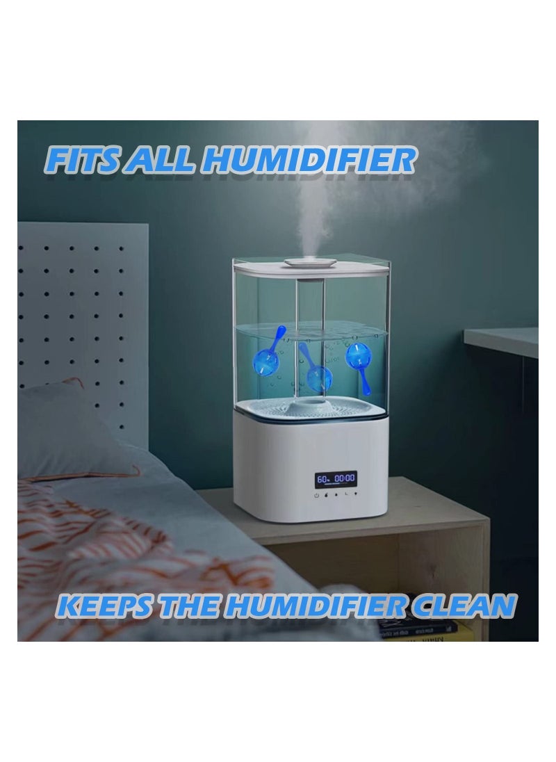 Y&D - Humidifier Cleaner, Clean Water Tank Fish Purification Deodorant Applicable Silver Ion Device Reduce Limescale And Odor Purifies (12 Pack) - Image 1