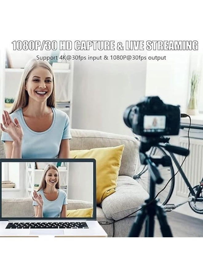 4K HDMI Video Recording Card – HDMI to USB 2.0 Adapter for Live Streaming, Recording, Gaming, and Video Conferencing - Image 3