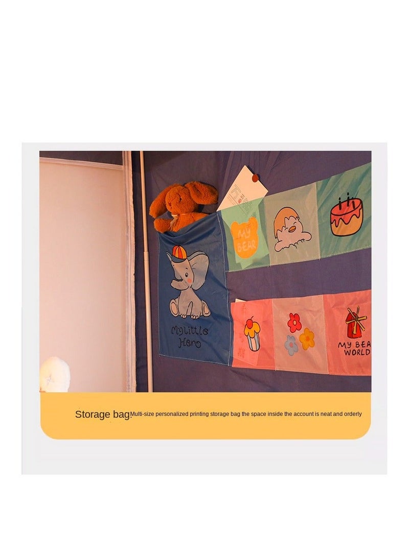 XiuWoo Bed Canopy Tents Curtain Blackout Curtain Single Bed Tent Curtain Student Shading Cloth Bed Canopy Mosquito Net Student Sleep Privacy Protection - Image 2