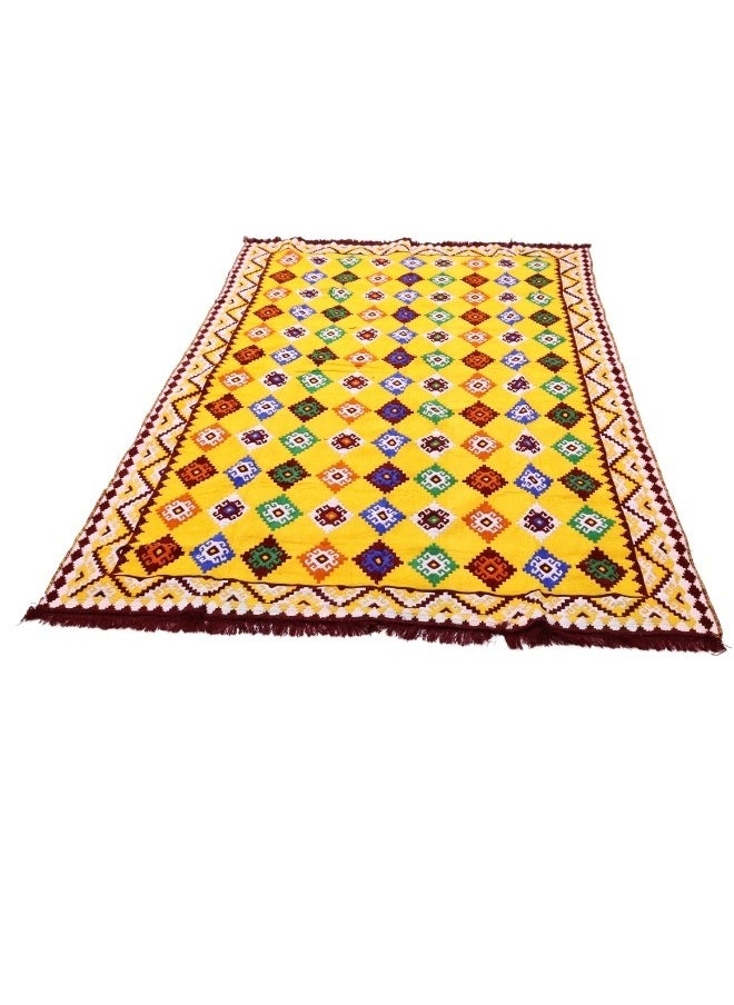 SMART HOME Excellent Syrian double-sided rug and rug, with a velvety texture, with beautiful patterns made of high-quality foods, ground seating mats for trips, camping, hiking, and land, a luxurious rug 3X2 M  - Image 3