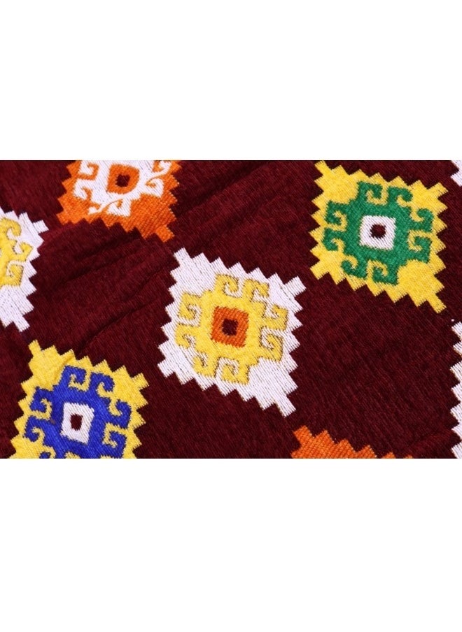 SMART HOME Excellent Syrian double-sided rug and rug, with a velvety texture, with beautiful patterns made of high-quality foods, ground seating mats for trips, camping, hiking, and land, a luxurious rug 3X2 M  - Image 4