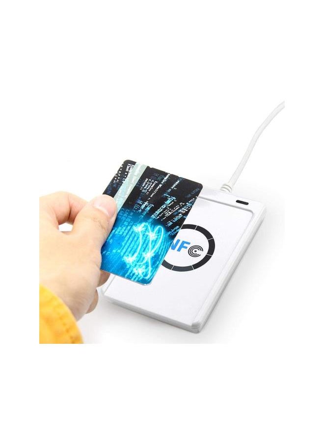 Generic - ACR122U NFC RFID, 13.56MHz NFC ACR122U RFID Contactless Smart IC Card Reader Writer w/USB Cable, SDK, 5X Writable IC Card + Free Software - Image 1