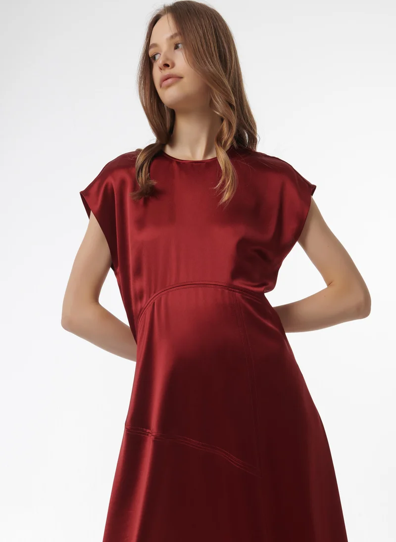Leem  Marked Waist Paneled Dress for Women | Best Price UAE