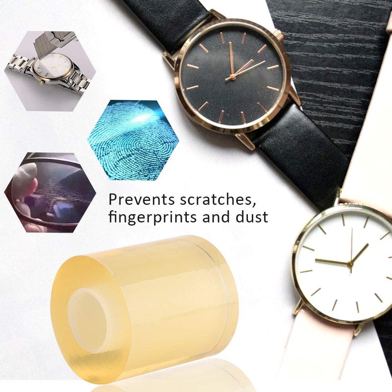 Rotekt Anti-Static Transparent PVC Protective Film Tape, 8cm Watch Anti-Static Static Protective Jewelry Protective Film, Clear Protector Tape Bracelet Necklace Ring Dust Scratch Repair - Image 4