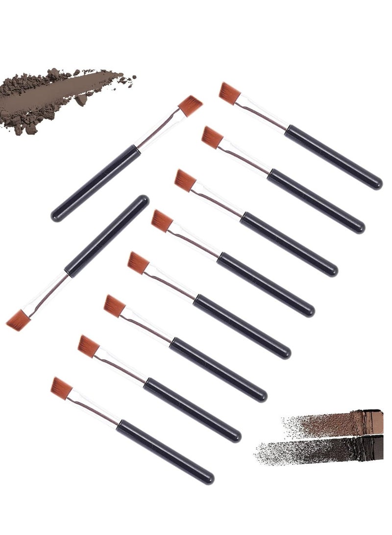 VOSAIDI 10pcs Eyebrow Brush Portable Premium Quality Angled Eye Brow Brush and Spoolie Mini Brush - Image 3