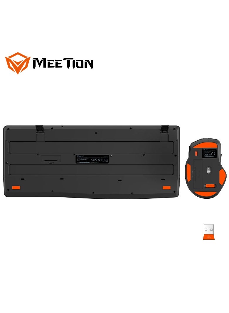 Meetion - Meetion Wireless Ergonomic Keyboard Mouse Combo C4130 Adjustable stand Precision Control Ergonomic Design - Image 1