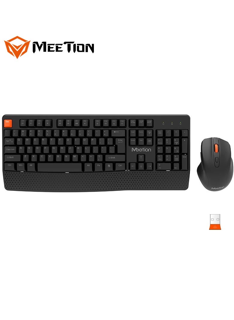 Meetion - Meetion Wireless Ergonomic Keyboard Mouse Combo C4130 Adjustable stand Precision Control Ergonomic Design - Image 1