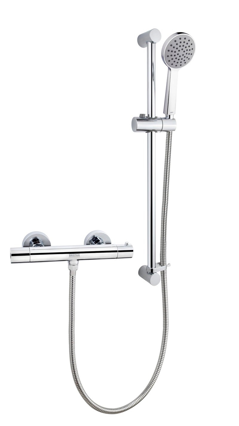 Bristan ZI SHXSMCTFF C Zing Cool Touch Bar Shower with Single Mode Kit & Fast Fit Connections - Image 1