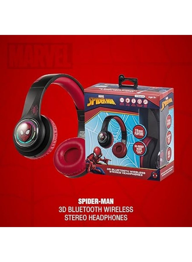 SMD Marvel Spider-Man 3D Bluetooth Headphones | Wireless kids headphones with 3D Spider-Man design, Bluetooth connectivity, soft cushions, adjustable headband, and immersive stereo sound - Image 5