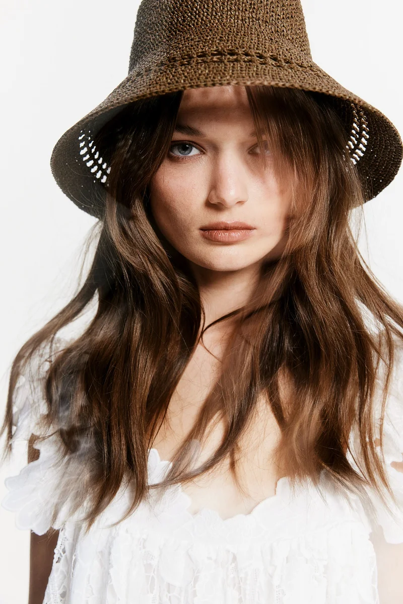 H&M Straw bucket hat