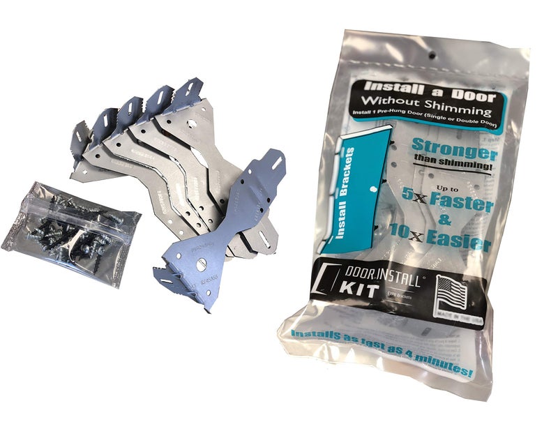 EXPR Premium Door Install Kit 23x Stronger Secures Both Sides of Door Installs 1 Door