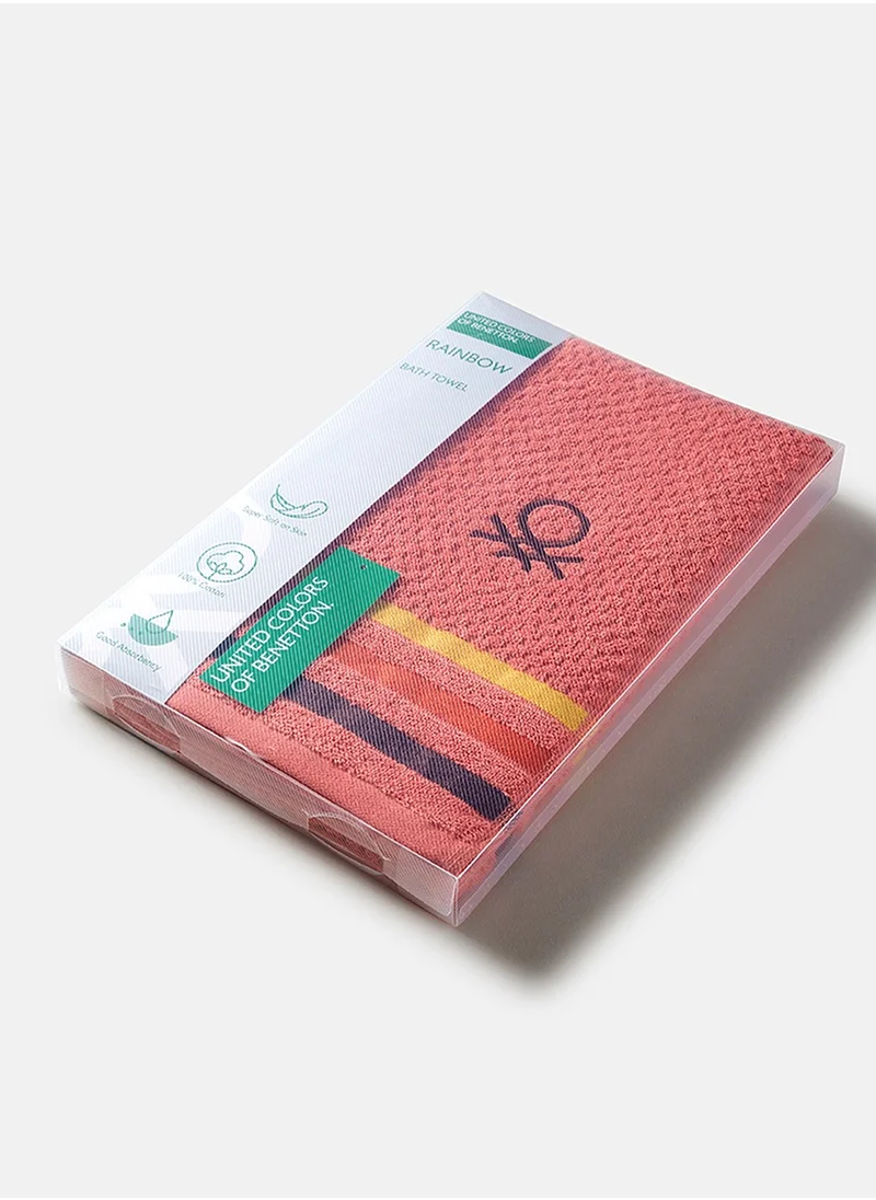 يونايتد كولورز أوف بينتيون United Colors of Benetton Rainbow Marigold Bath Towel 450 GSM