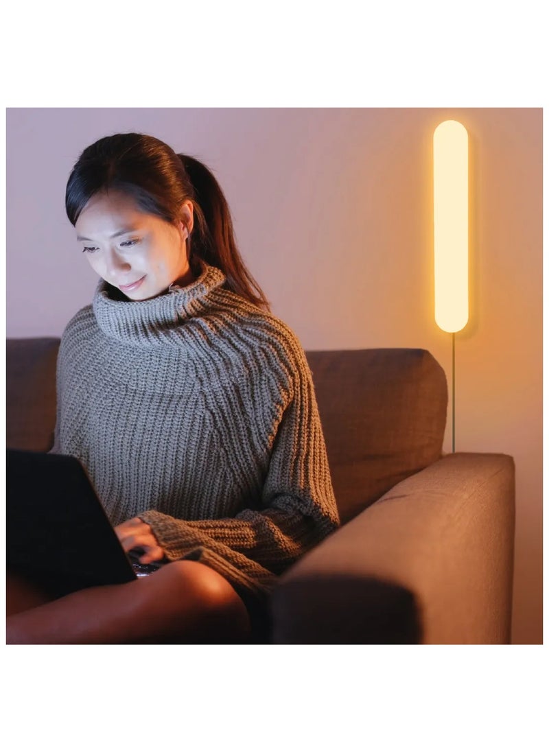 RGB Smart LED Light 3.5W App Control with 16 Million Colours, Voice Command, Wi-Fi Connectivity, Adjustable Light Works with Alexa & Google Assistant, 1.4m Wire - Black