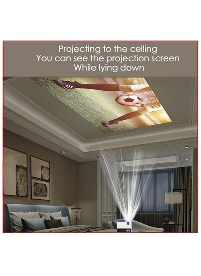 Crony - UB-10 PULS Projector Mini LED Projector Home Theater | white - Image 1