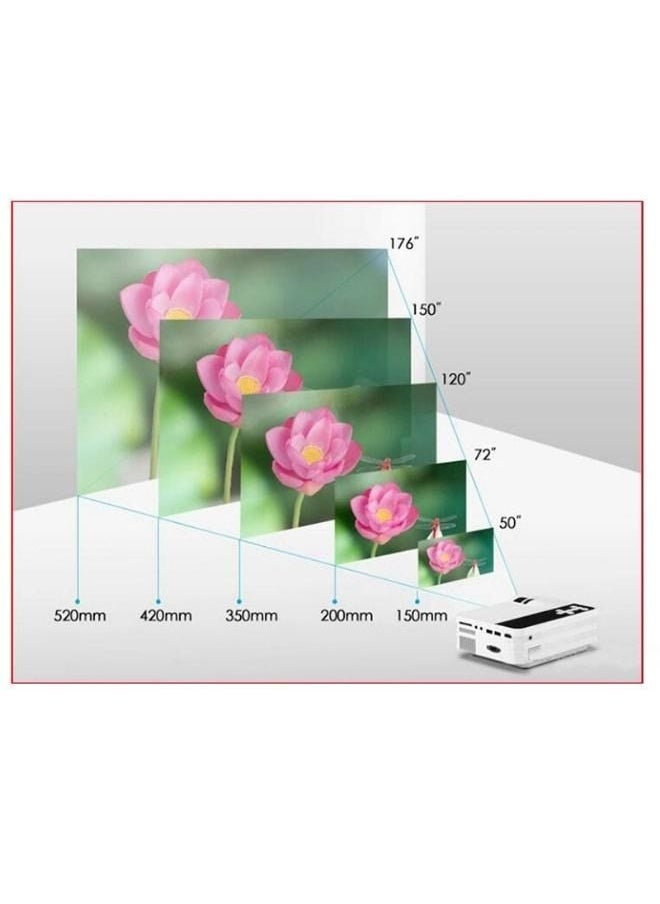 Crony - UB-10 PULS Projector Mini LED Projector Home Theater | white - Image 1