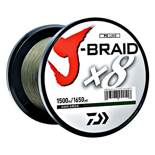 Daiwa J-BRAIDX8, Filler Spool, Dark Green, Mono Dia.= 4lb. - Image 2