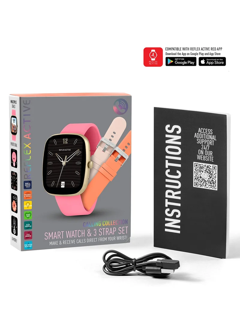 REFLEX ACTIVE Reflex Active Nexus C 100 Smart Pink Calling Watch Interchangeable Set