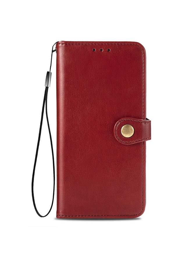 S-TOP Case For iPhone 12 mini Retro Solid Color Leather Buckle Phone Case with Lanyard & Photo Frame & Card Slot & Wallet & Stand Function - Image 3