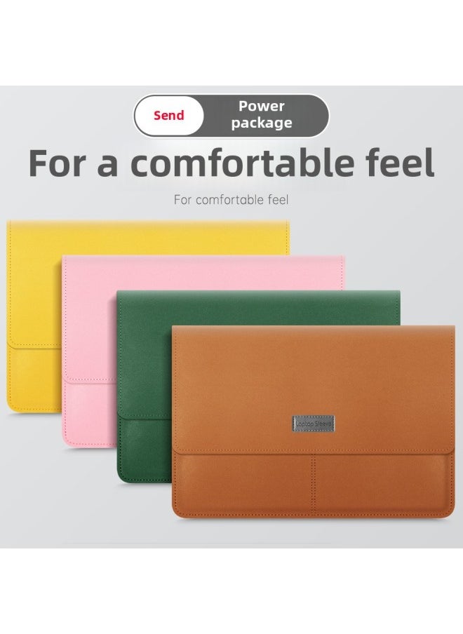 Generic - For Apple Notebook 13.3Macbook Computer Bag For Huawei Three-in-One Envelope Bag Inner Bag Style-Color:Dark Green (send Accessories Package)-Applicable Model:13/14 Inch Universal - Image 1