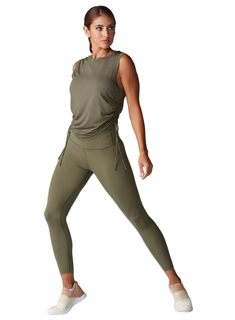 TAVI HIGH WAISTED 7/8 TIGHT OLIVE XSMALL - Image 4