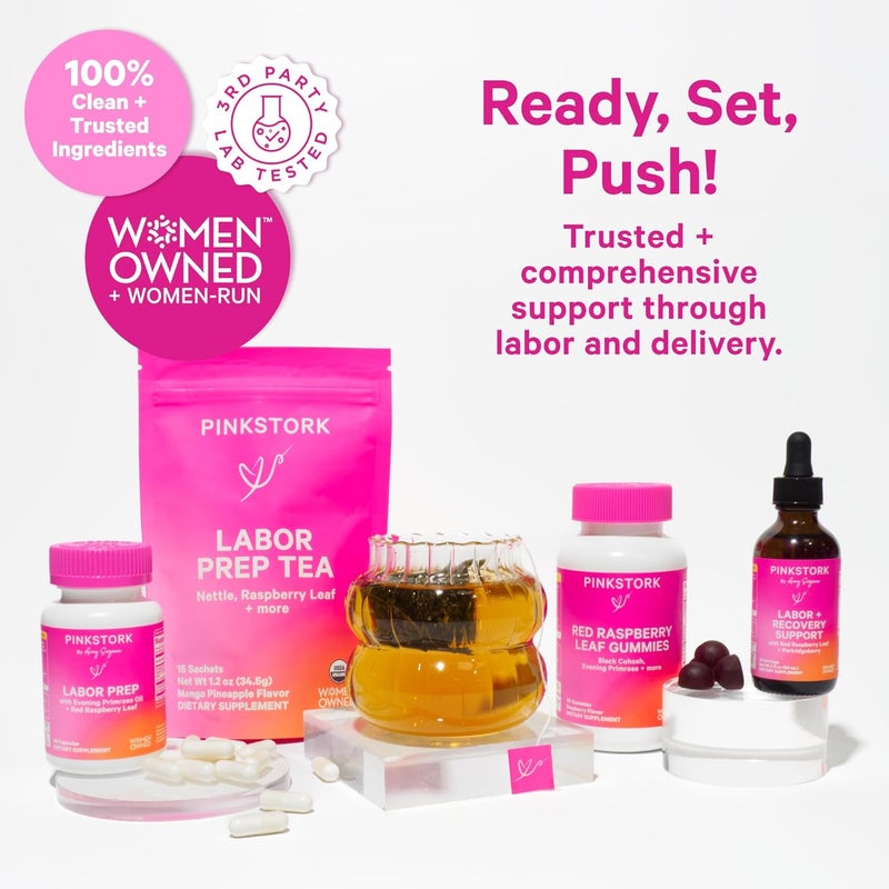 Pink Stork Organic Labor Prep Tea - 15 Sachets - Image 5