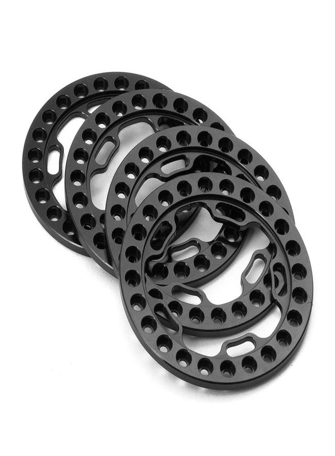 QUE-T 1.9" Beadlock Wheel Ring, 4pcs Replacement Wheel Ring for 1/10 RC Crawler Axial SCX10 90046 TRX4 - Image 1