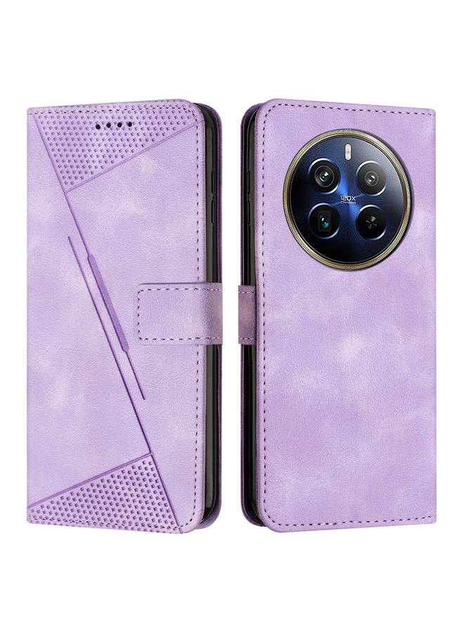 اس-توب جراب لهاتف Realme 12 Pro+ جراب جلدي على شكل مثلث حلم مع حبل - Image 1