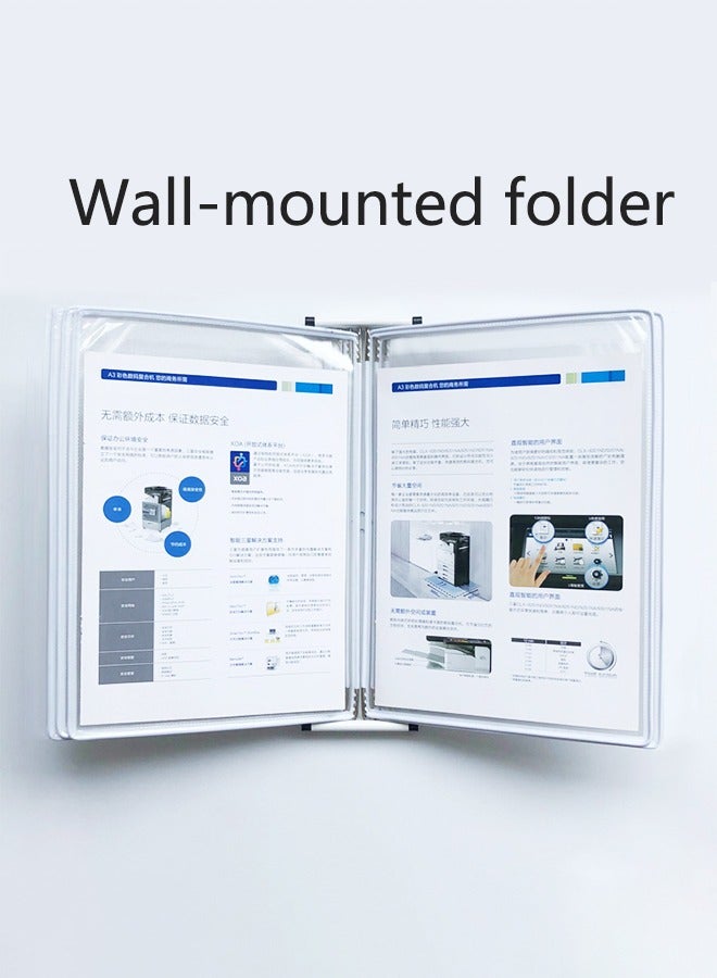 Generic Wall-mounted Folder Loose-leaf Folder Easy to Display and Install A4 Pages 5  - Image 1