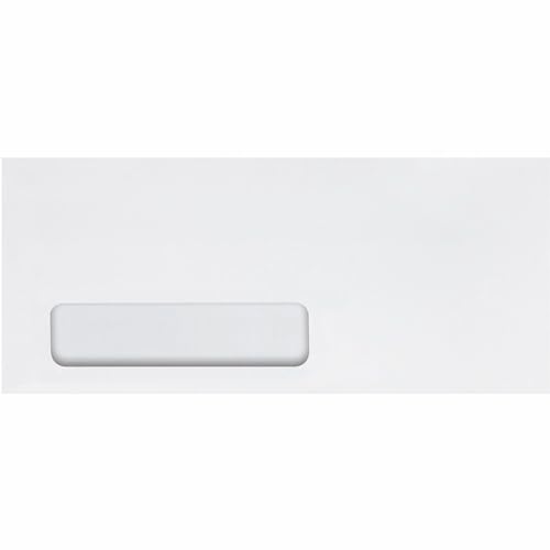 Quality Park Redi-Seal Envelope, Address Window, #10, Commercial Flap, Redi-Seal Adhesive Closure, 4.13 x 9.5, White, 500/Box - Image 2