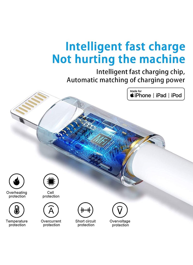 Generic - Lightning To USB Cable for iPhone iPad iPod AirPods(1 M White) - Image 1