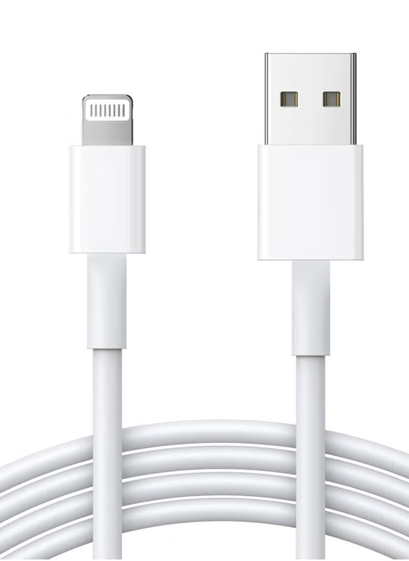 Generic - Lightning To USB Cable for iPhone iPad iPod AirPods(1 M White) - Image 1