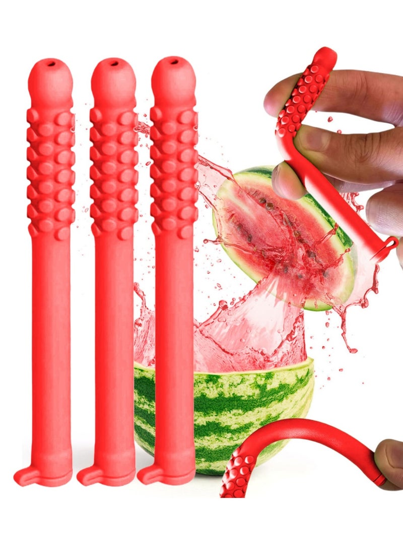 3-PCS Essential Oil Breather，Breathable Silicone Chew Stick，Decompression Creative Respirator, Relieve Tension and Stress and Improve Concentration（Watermelon flavor） - Image 1