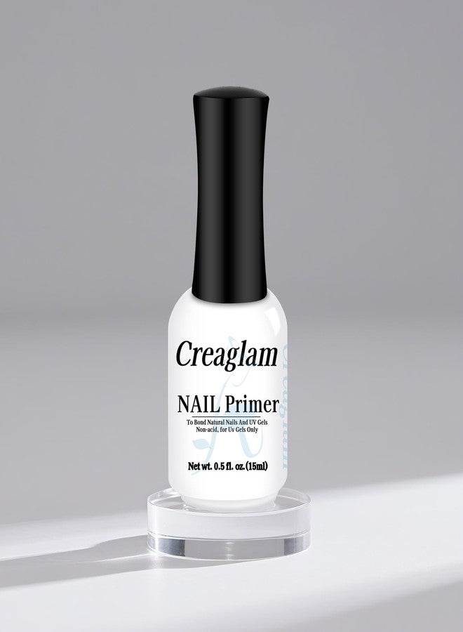 Creaglam Nail Primer 15ml - Acid-Free Primer Nail Prep for Acrylic & Gel Nails - Hema-Free Bonding Formula - Strong Adhesion & Long-Lasting No-Lift Manicure - Image 1