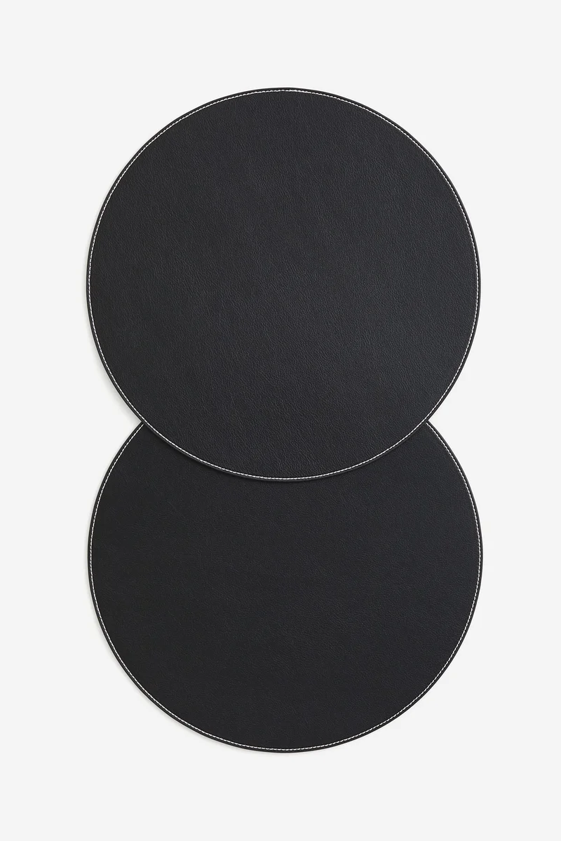 H&M 2-pack round place mats