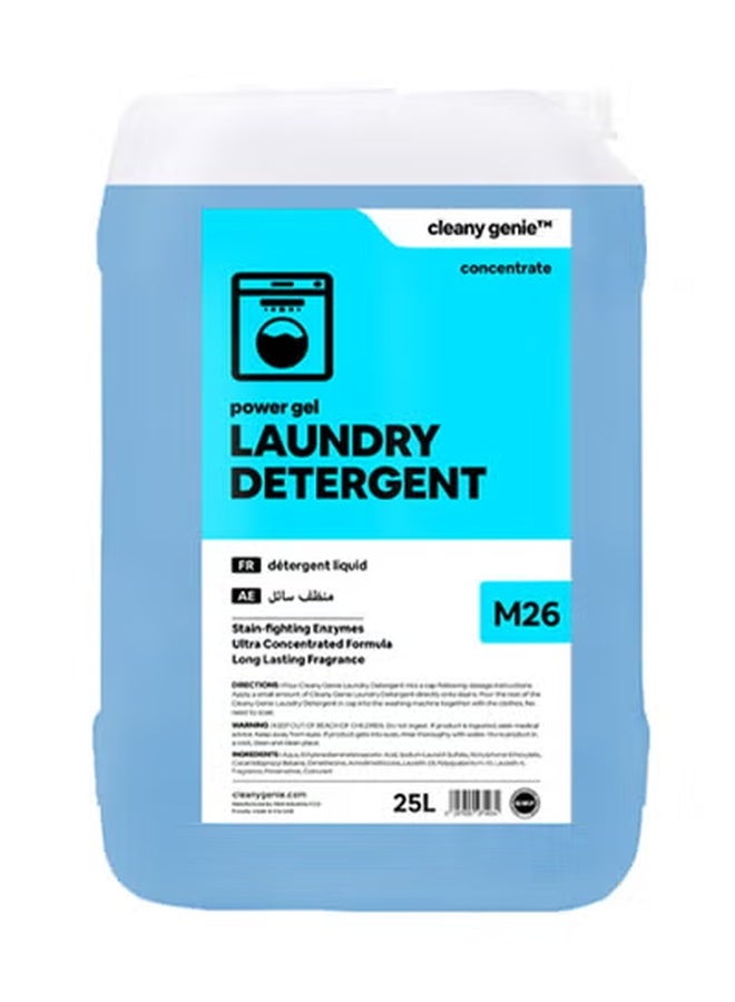 cleany genie Long-Lasting Power Gel Laundry Liquid Detergent Concentrate 25L