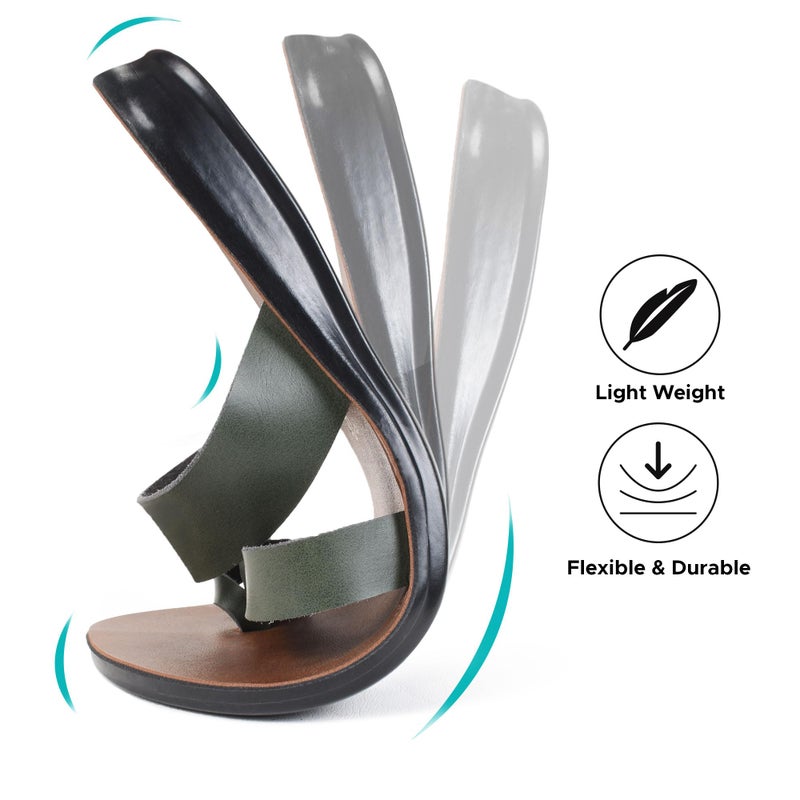 Aerosoft Womens Slides Slip On Comfort with Arch Support Slides for Women Summer Yoga Mat Walking Ladies Flat Sandals (Violet Green Size 7) - Image 5