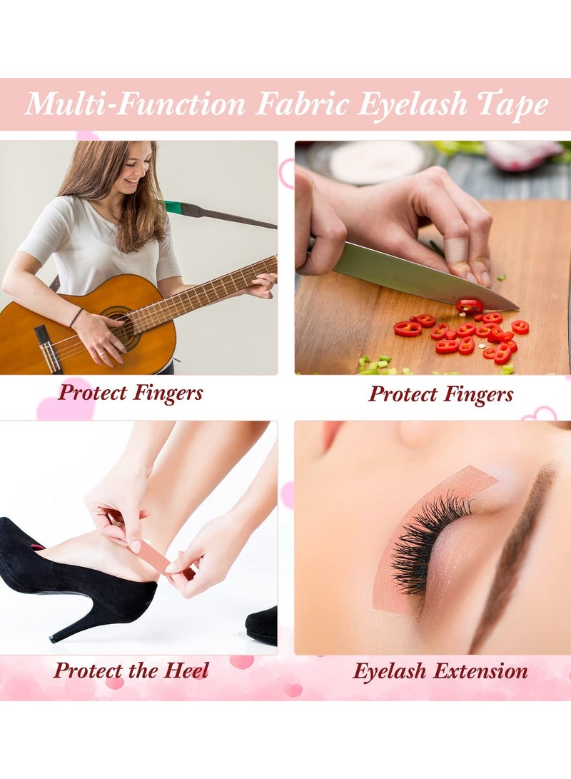 Eyelash Extension Tape - 3 Rolls of Breathable Microporous Fabric Tape (0.5" x 10 yds) with Heart Tape Dispenser Cutter for Eyelash Extension Supplies. Perfect for Professional Use! - Image 3