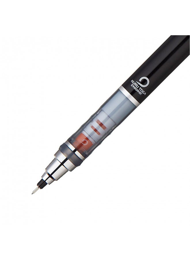 Uni uni Kurutoga Mechanical Pencil Standard, 0.5mm, Black (M54501P.24)  - Image 1