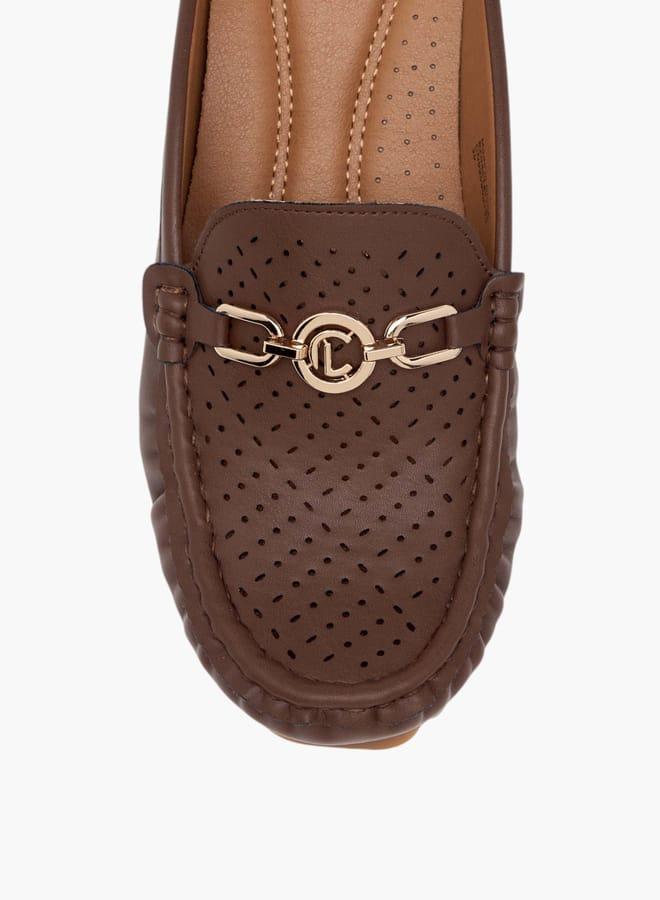 لو كونفورت شباشب مسطحة نسائية بلمسة معدنية - Image 4