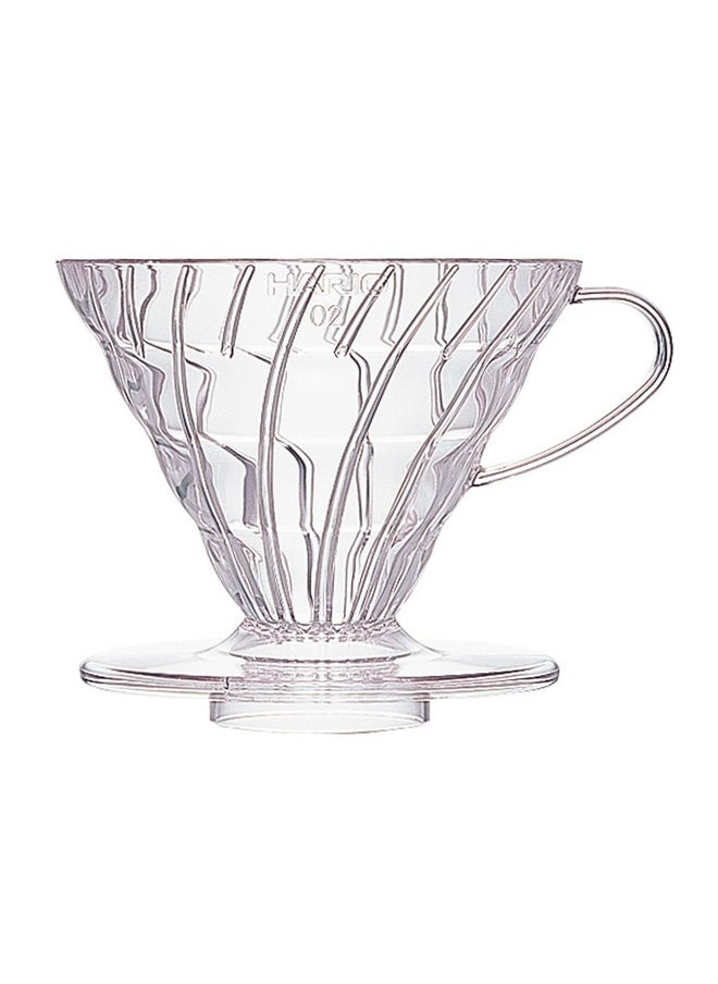 Hario - Hario V60 Plastic Coffee Dripper, Size 02, Clear - Image 1